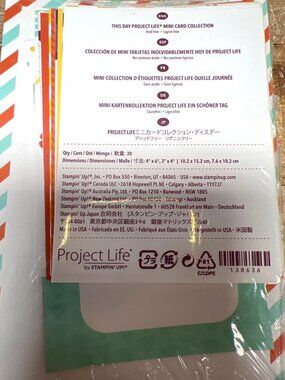 This Day Project Life Mini Card Collection By Stampin Up! 30 Ct  138636